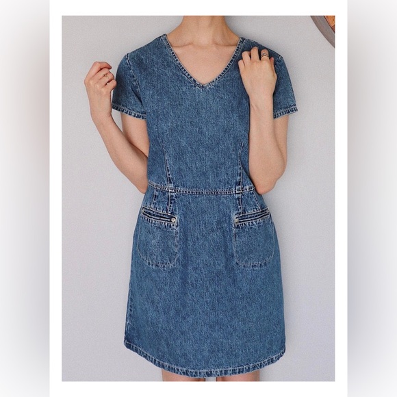 Vintage Denim Dress - Picture 3 of 4